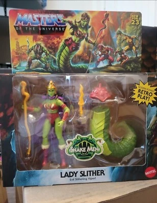 Figura de acción Mattel Masters of the Universe Origins Lady Slither Foto 1 de 4
