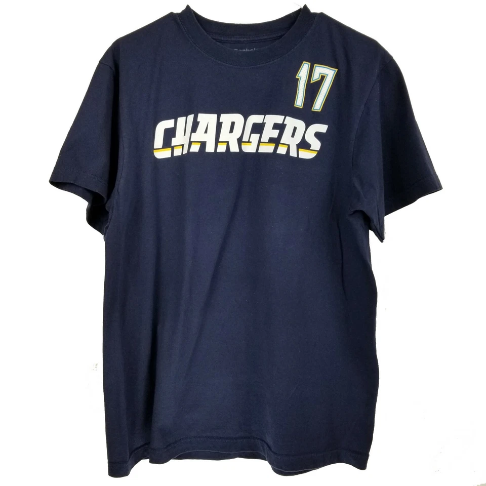 NFL Reebok Chargers- Philip Rivers- Football Shirt #17- San Diego Size Large - Image 1 of 4