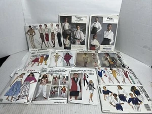 Vintage Sewing Patterns lot of 12 Women Vogue, Butterick, Simplicity & Sew News - Picture 1 of 12