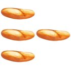  4 PCS Realistic PU Bread Photo Prop Fake Simulation Pastry Decorate