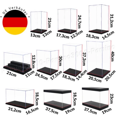 Acryl Vitrine Einzelvitrine Plexiglas Große 1:8 Figur 1:24 1:43 Schaukasten DE - Bild 1 von 4