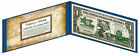 Vermont État Bill États Unis One-Dollar Currency Vert ! W/H COA & Folio