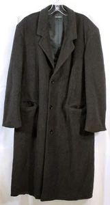 Abrigo Chaqueta Stafford Para Hombres Mezcla Lana Cachemira Largo Trinchera Invierno Negro 42 L - Imagen 1 de 11