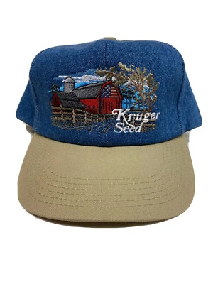 Sombrero de mezclilla Kruger Seed K Products de colección Snapback Camionero Malla Granjero Foto 1 de 4