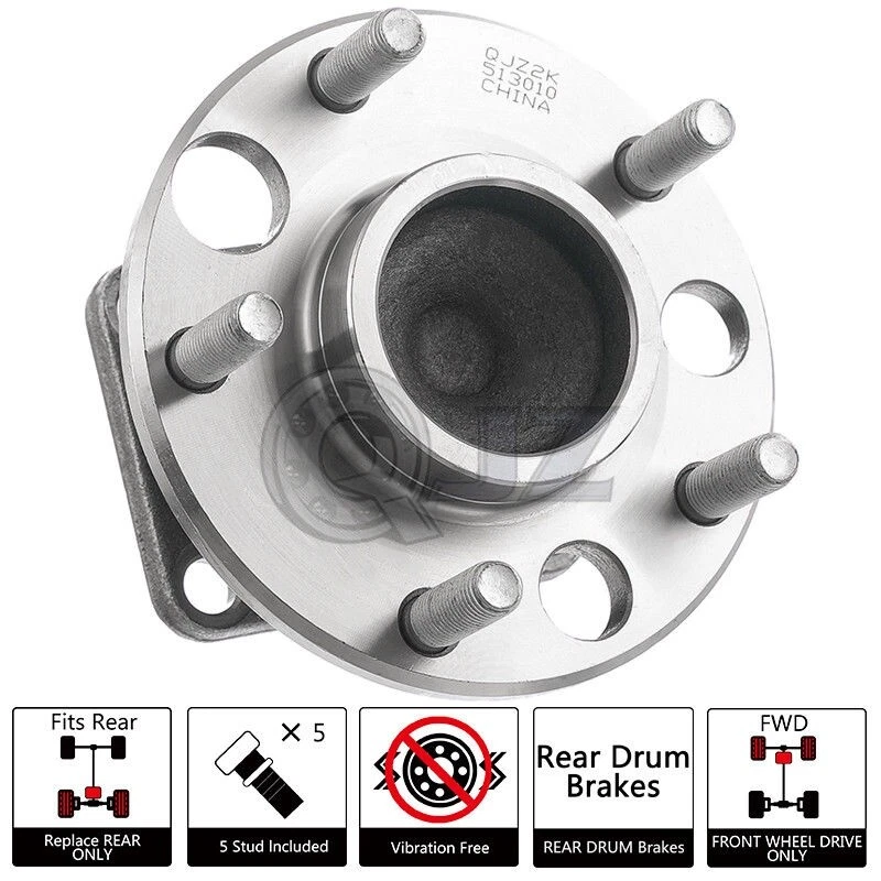 [TRASERO (cantidad 1)] Buje para Cadillac Seville 1980-1981 modelo tracción delantera con frenos de tambor traseros Foto 1 de 4