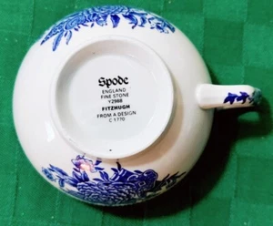 Vintage 70's Copeland Spode Blue Fitzhugh Fine Stone Canton Shape Cup(s) MINT - Picture 1 of 3