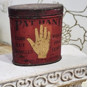 Antique Pat Hand Tin Globe Tobacco Detroit Michigan - Picture 1 of 11