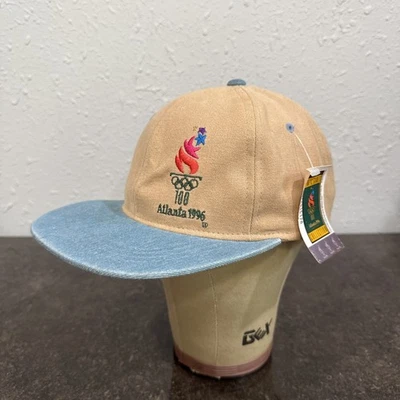 De colección 1996 Atlanta Juegos Olímpicos de Verano Starter Coca Cola Sombrero Gorra NUEVO Foto 1 de 4