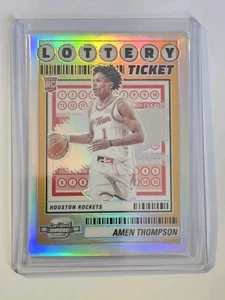 2023-24 Panini Contenders Optic Amen Thompson RC Lottery Ticket Silver - Picture 1 of 2
