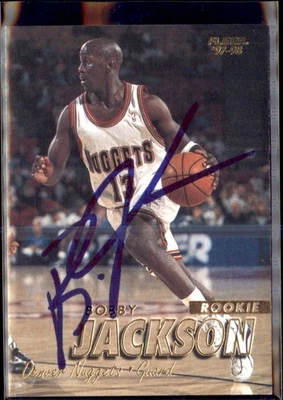 97-98 Fleer Rookie #323 Bobby Jackson Auto/ Signed in Person - Image 1 of 2