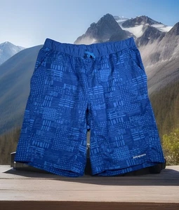 Pantalones Cortos Patagonia Para Hombres M Azul Terrebone Abstracto Secado Rápido Activo Elastizado 10” Usados en Excelente Condición - Imagen 1 de 8