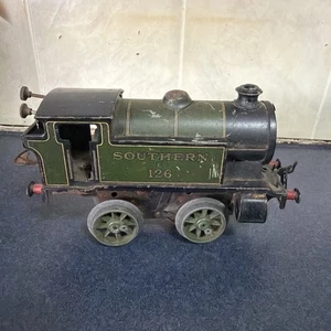 Hornby O Gauge Clockwork M3 Southern Green 0-4-0 Tank Locomotive E126 - Foto 1 di 9