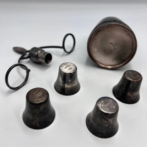 Antikes Dekanter Set 4 Schnapsbecher Trinkgeschirr Wodka Silber 84 Russisches Kaiserreich UdSSR - Bild 1 von 8