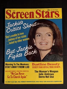 SCREEN STARS Magazine DEC 1967 Jackie Kennedy ELVIS PRESLEY Julie Andrews - Picture 1 of 3