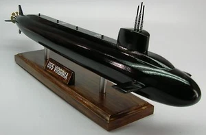 USS Virginia SSN-774 EE. UU. Submarino Escritorio Madera Secada al Horno Modelo Grande Nuevo - Imagen 1 de 1