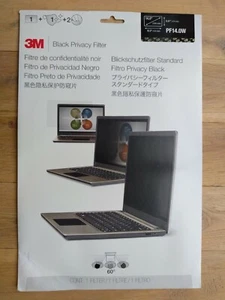 Filtre de confidentialité noir 3M PF14,0W taille 310 mm x 174 mm (14,0") neuf et scellé ! - Photo 1/9