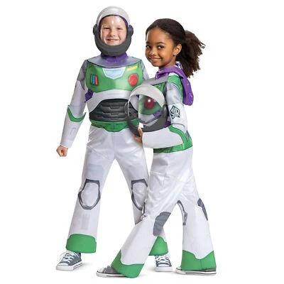 Macacão fantasia Buzz Lightyear luxo infantil Space Ranger roupa 4-6 anos - Imagem 1 de 4