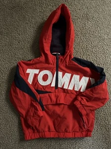 Tommy Hilfiger toddler kid boys navy red light weight jacket xxs 2-3 - Picture 1 of 5