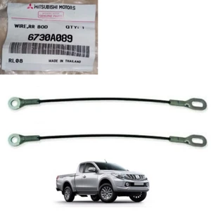 Set 2 Pcs Genuine Strap Tailgate Wire Cable Rear Mitsubishi L200 Triton 2016-18 - Picture 1 of 8
