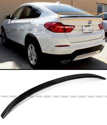 PARA BMW X4 F26 2015-18 SUV ESTILO RENDIMIENTO FIBRA CARBONO MALETERO ALERÓN TAPA Foto 1 de 4