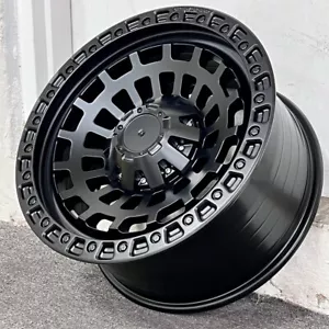17" IPW 917 SATIN BLACK OFF ROAD WHEELS FITS JEEP GRAND CHEROKEE 5X127 - Picture 1 of 2