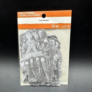 Die Cut Shapes Tim Holtz Style Retro Vintage Black & White People 24 pc - Picture 1 of 8
