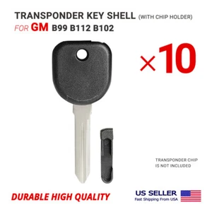 10X Transponder Key Shell Case For GM B99 B112 B102 W/ Chip Holder high Quality - Bild 1 von 2