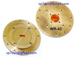 WR-42 Waveguide Bulkhead Feedthrough Adapter - Zdjęcie 1 z 4