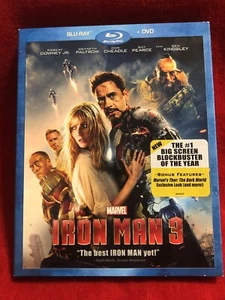 Iron Man 3  Blu-ray + DvD  Marvel Blu-ray Excellent - Picture 1 of 6