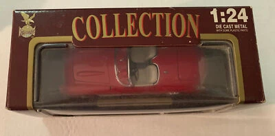 Chevrolet Corvette 1957 fundido a presión 1:24 Road Legends rojo nuevo Foto 1 de 3