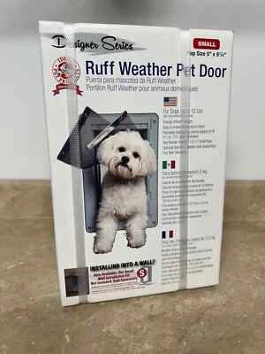 NIP_Ideal Pet Products Dog Door Designer Series Ruff Weather Small up to 12 lb - Image 1 of 3
