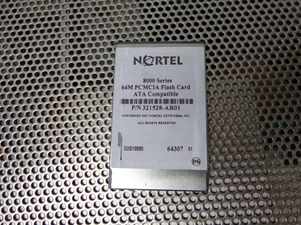 Nortel 321528-AR01 Passport 8000 series 64MB PCMCIA Flash Card ATA - Image 1 of 1