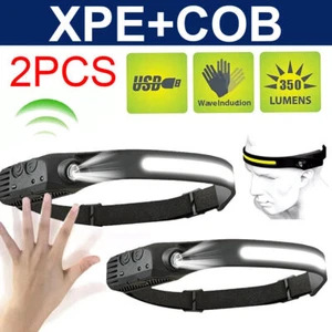 1/2X Linterna LED Recargable COB Sensor de Movimiento Faro DE~ - Imagen 1 de 26