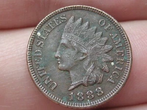 1888 Indian Head One Cent Penny- XF/AU Details, Nearly 4 Diamonds - Picture 1 of 3
