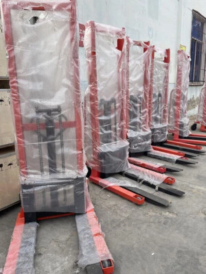 Apilador de palets manual 2000 lb apilador hidráulico carretilla elevadora 63" herramientas de manejo de elevación Foto 1 de 4