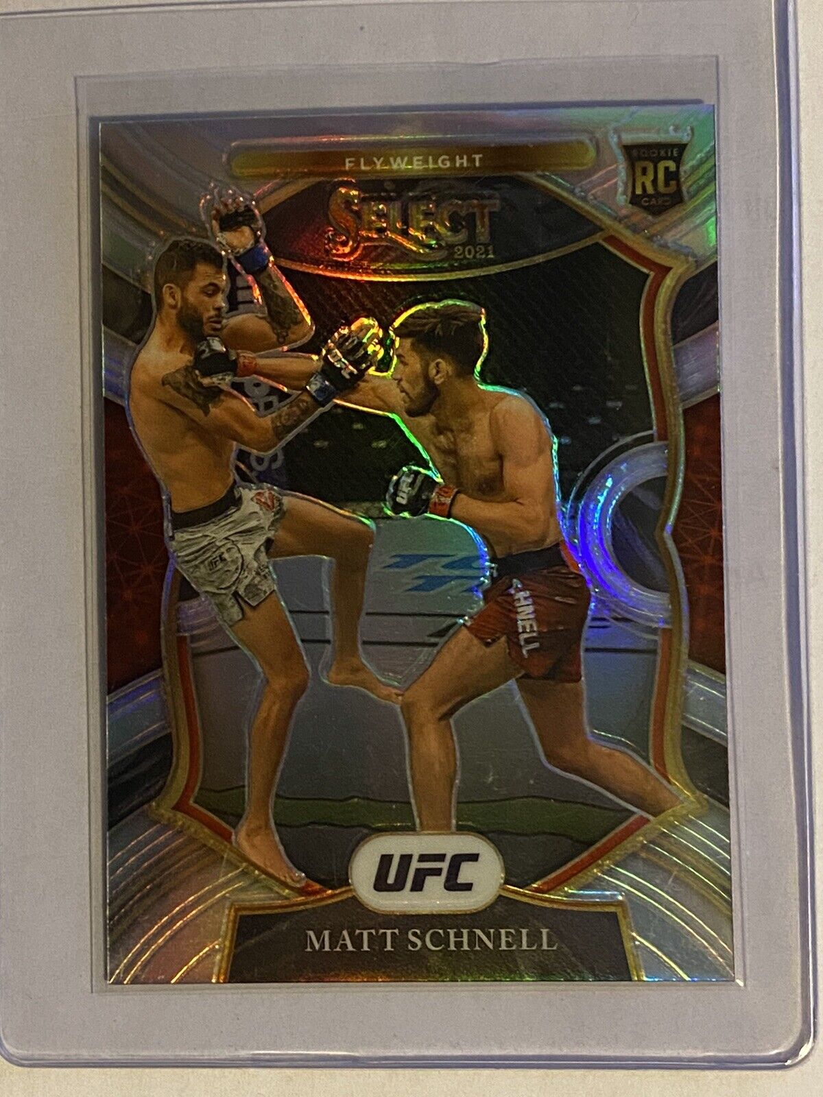 Matt Schnell 2021 Panini Select UFC Concourse Silver Prizm Rookie Card #85
