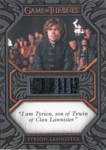 GAME OF THRONES THE IRON ANNIVERSARY SERIES 1 - QC6 TYRION LANNISTER RELIC QUOTE - Picture 1 of 1