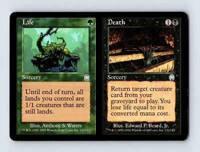 Life // Death - Apocalypse - English - Moderate Play - Magic The Gathering MTG - Image 1 of 2