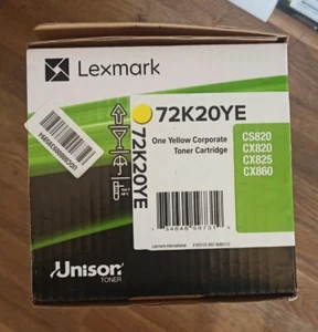 TONER LEXMARK 72K20YE (8.000PG) GIALLO ORIGINALE - Foto 1 di 1