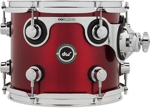 DW DWe e33 Mounted Tom - 8 inches x 10 inches, Black Cherry Metallic Lacquer - Picture 1 of 1