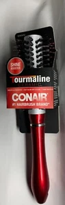 Conair Brush Tourmaline Ceramic Nylon Round Brush, Red, Medium 1 ea - Picture 1 of 1