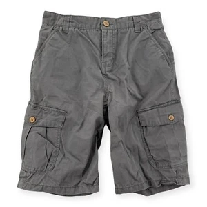 Lucky Brand Shorts Boys Youth Size 14 Gray Cargo Pockets Cotton - Picture 1 of 8