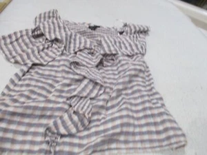 Womens Jessica Simpson purple plaid blouse sz m - Picture 1 of 6
