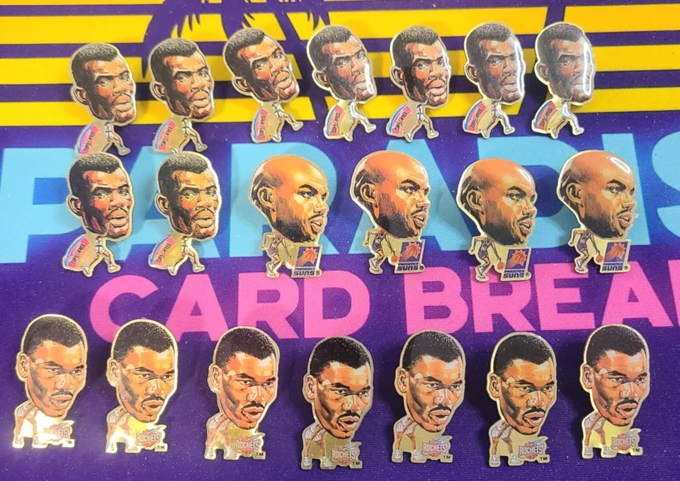 1995 - Olajuwon, Barkley, Robinson Lapel Pin - Pinheads -  NBA (20) Total Pins - Image 1 of 1