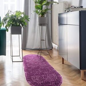 Antep Rugs Alfombras Non-Skid (Non-Slip) 2x7 Rubber Backing Floral Geometric Low