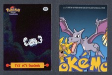 1999 Pokemon TV Animation S1 Inserts Silver Sand Foil #TV6 #74 Geodude B01 083