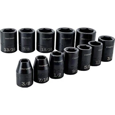 CRAFTSMAN Impact Socket Set, SAE, 1/2-Inch, 12-Piece (CMMT15884) - Image 1 of 3