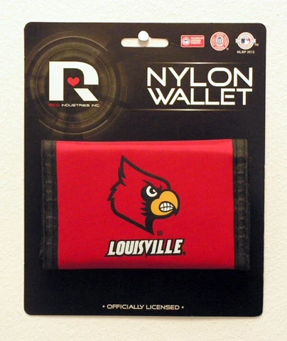 U of Louisville Cardinals Licensed Nylon Trifold Wallet FREE US SHIPPING Cover