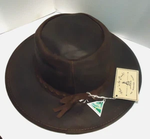 100% genuine leather made in Australia by Kanga Hat Company - Woman's M Hat - Picture 1 of 6