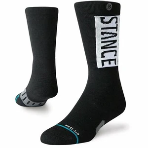 STANCE OG Y - Black- Over the Calf Cushioned Snow Board Socks Youth Medium 11-1  - Picture 1 of 2